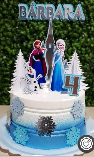 Arquivo de Corte 2 Topos de Bolo Frozen
