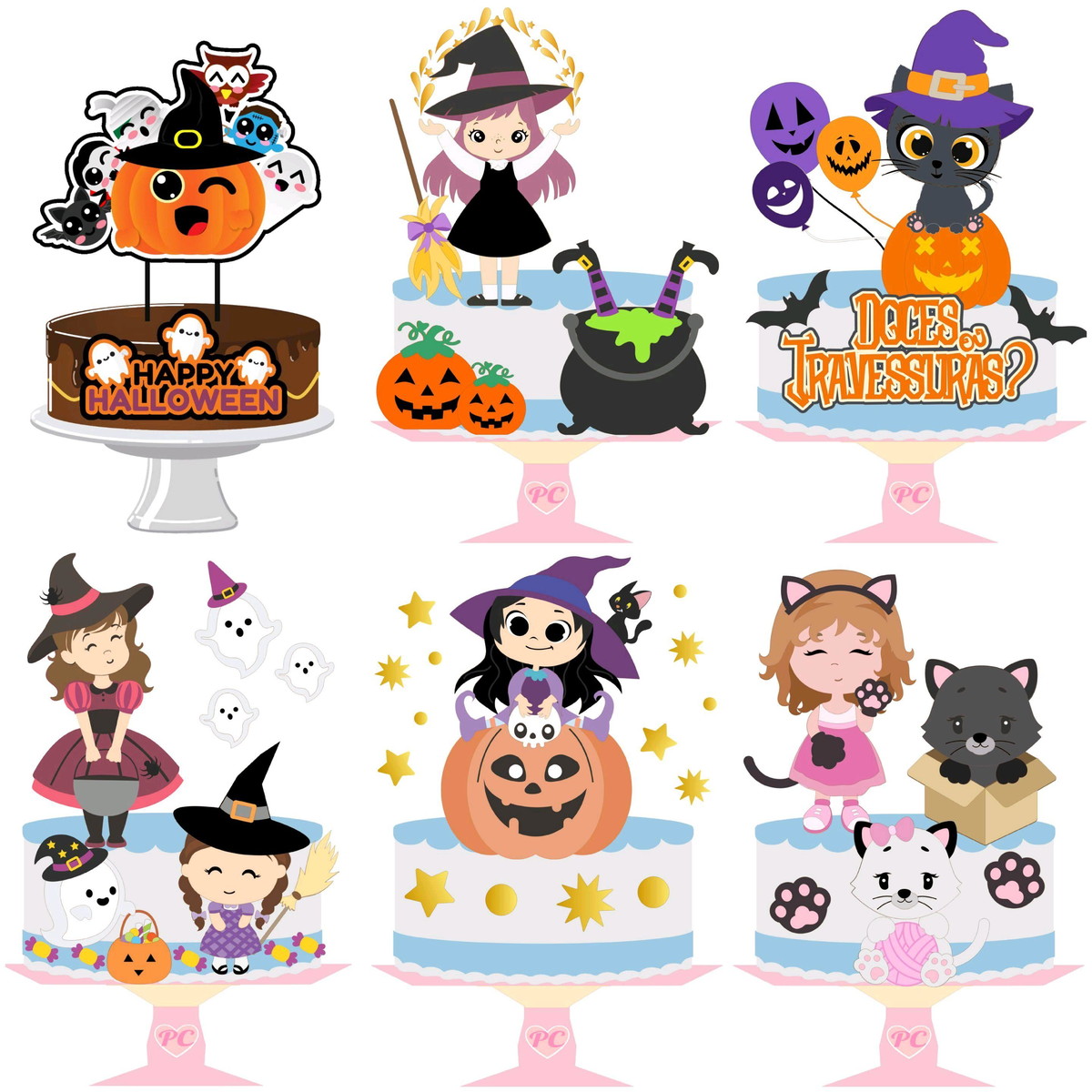 ARQUIVOS DE CORTE TOPO DE BOLO halloween - Imagem 3