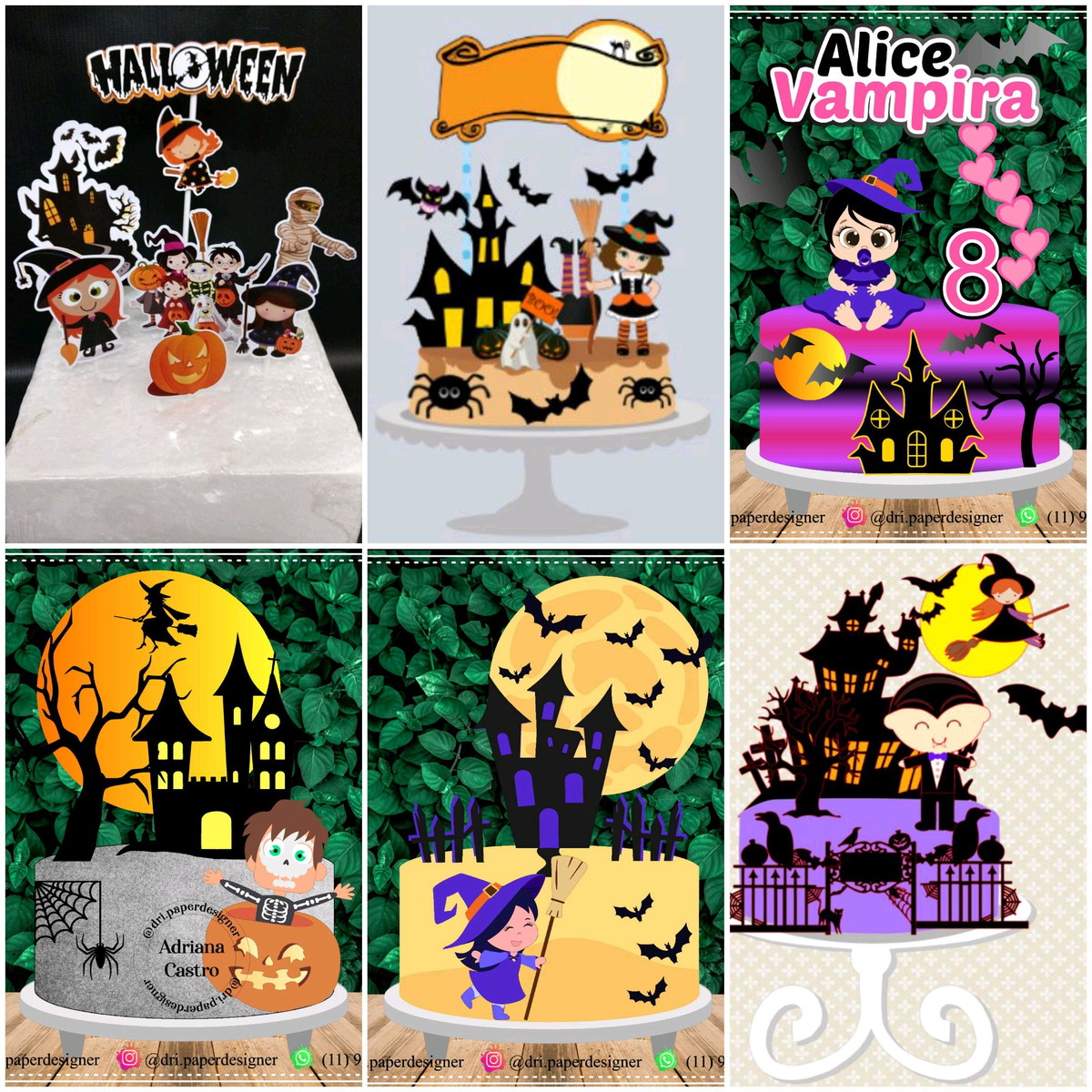 ARQUIVOS DE CORTE TOPO DE BOLO halloween - Imagem 5