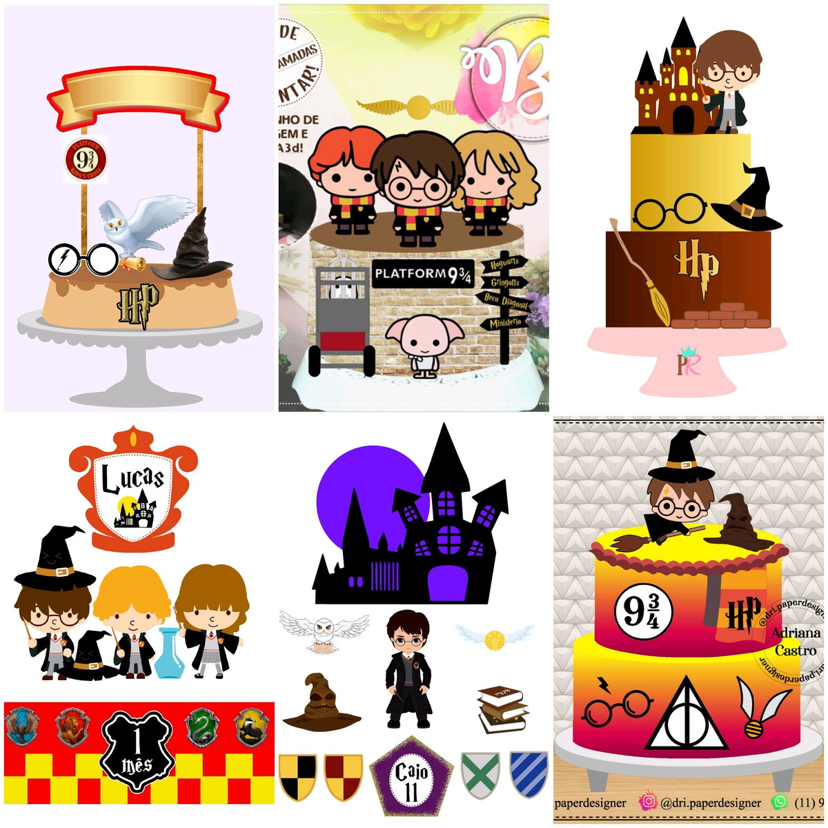 Arquivos de Corte Topo de Bolo Harry Potter