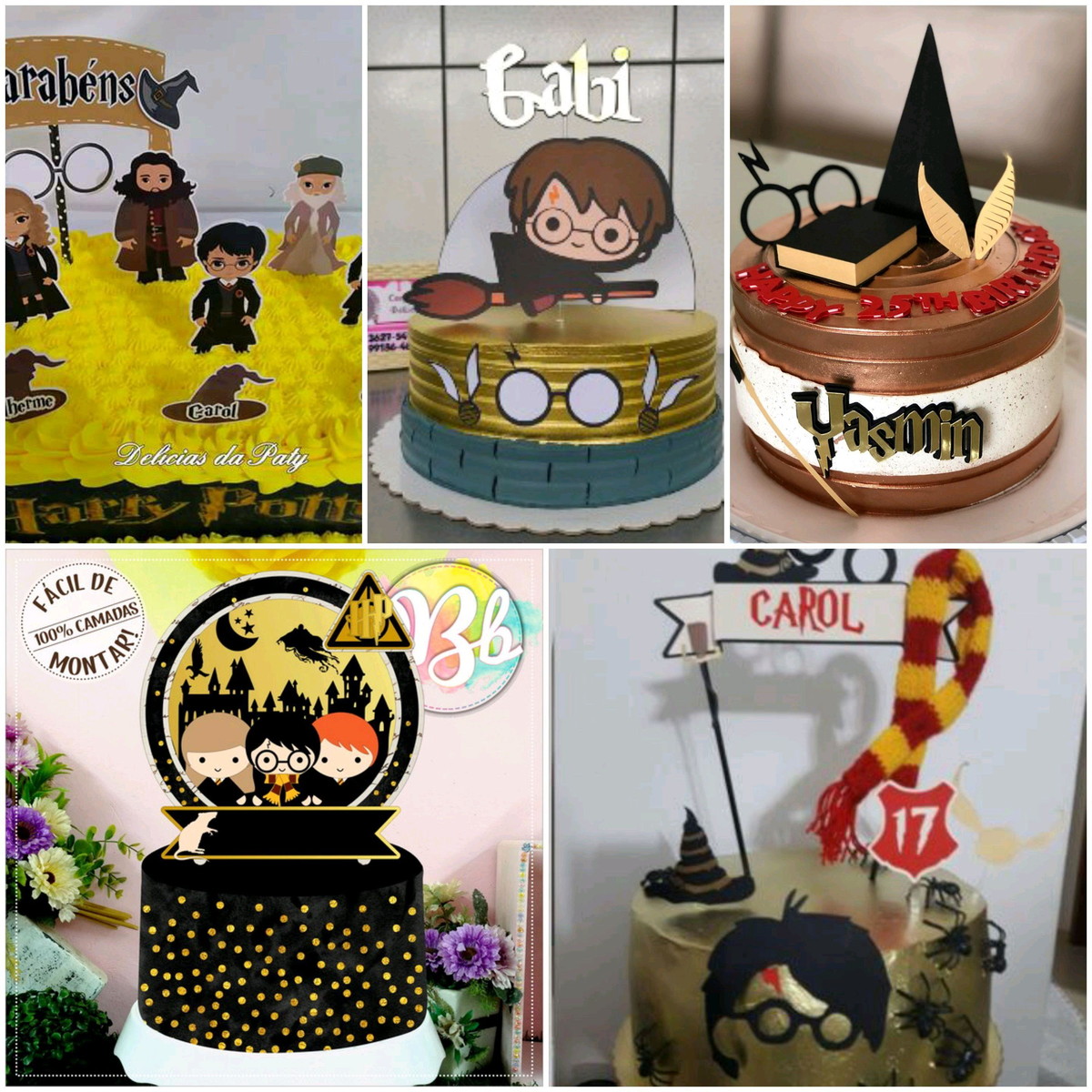 Arquivos de Corte Topo de Bolo Harry Potter - Imagem 2