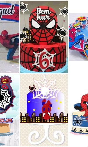 ARQUIVOS DE CORTE TOPO DE BOLO Homem aranha
