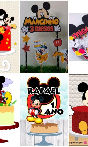 ARQUIVOS DE CORTE TOPO DE BOLO Mickey