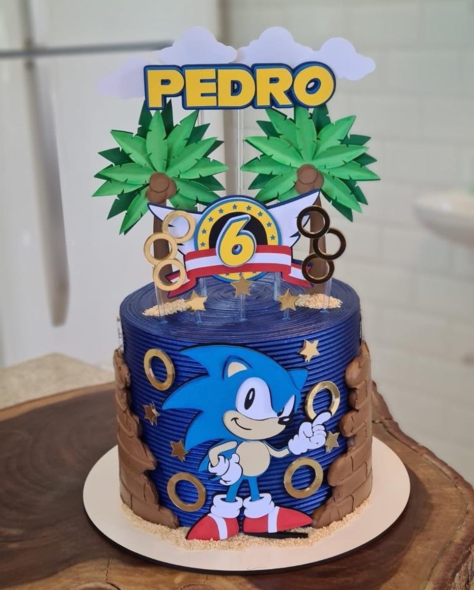 Arquivos de Corte Topo de Bolo Sonic