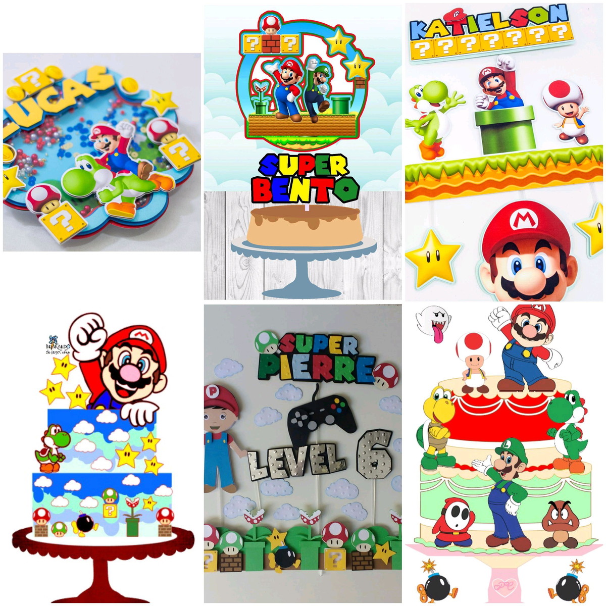 ARQUIVOS DE CORTE TOPO DE BOLO super mario