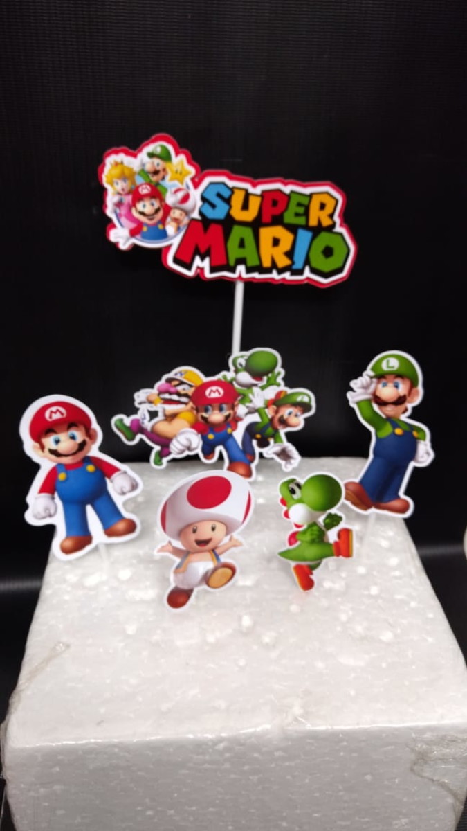 Arquivos Silhouette topo de bolo 95 Super Mario