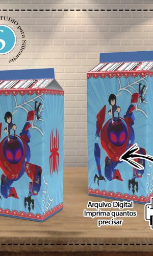CAIXA MILK HOMEM ARANHA ARANHAVERSO - ARQUIVO DIGITAL