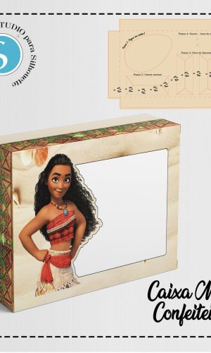 CAIXA MINI CONFEITEIRO MOANA - ARQUIVO DIGITAL