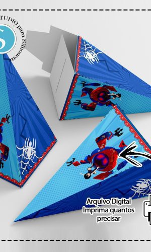 CAIXA PIRAMIDE HOMEM ARANHA ARANHAVERSO - ARQUIVO DIGITAL