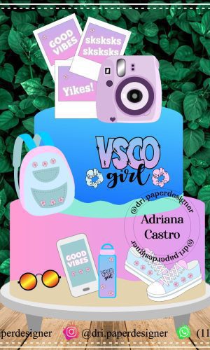 COMBO 4 TOPO DE BOLO VSCO Girl