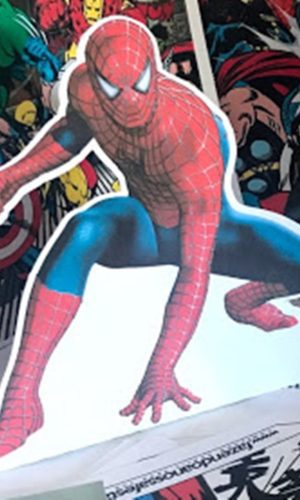 Display de Mesa Arquivo de Corte Silhouette Homem Aranha