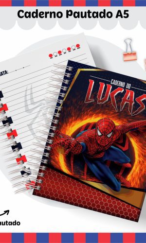 Etiquetas. Cadernos, Homem Aranha em Png e pdf