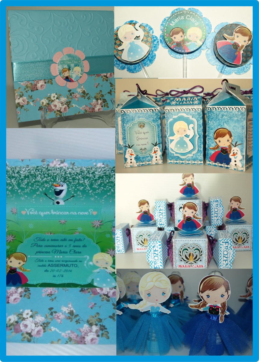 Frozen - Arquivos De Corte Para Festas - Kits Digitais
