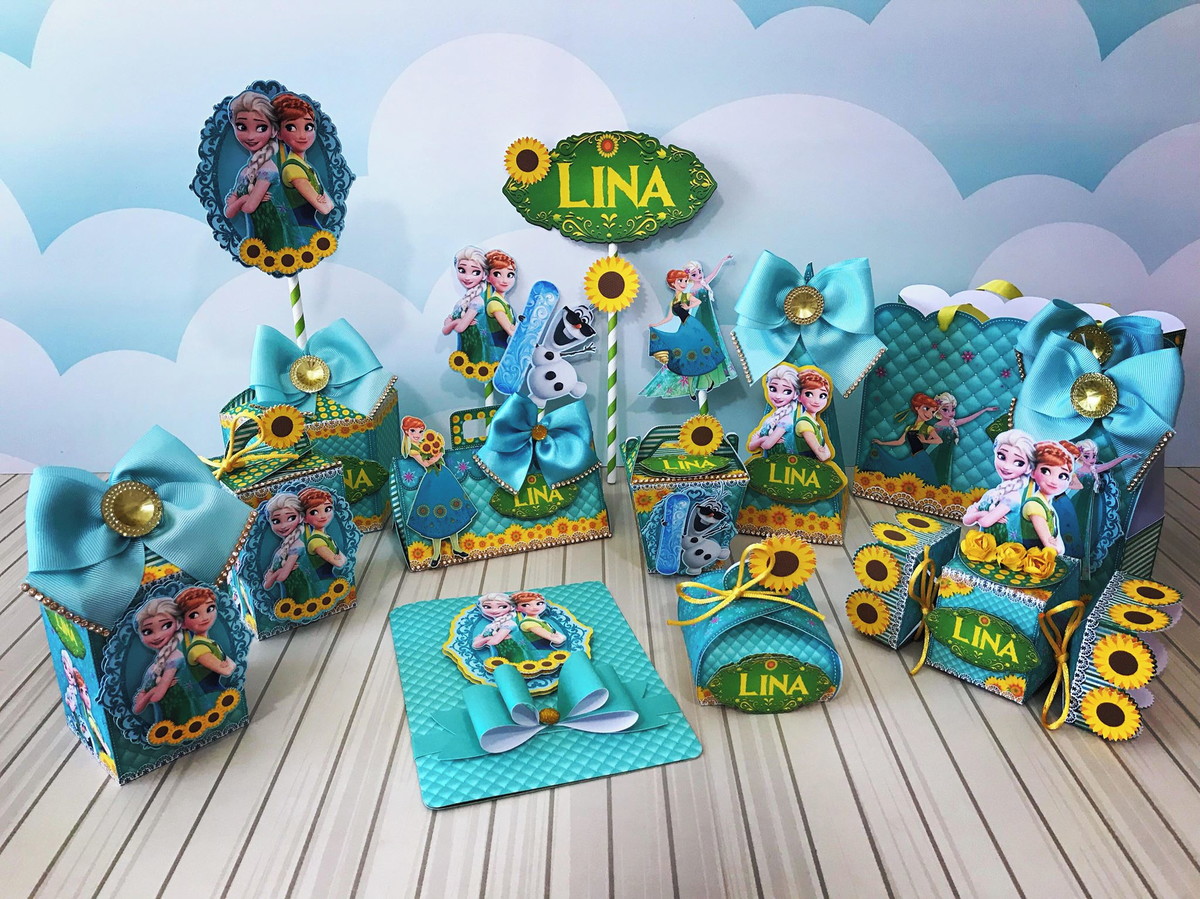 Frozen - Arquivos De Corte Para Festas - Kits Digitais - Imagem 3