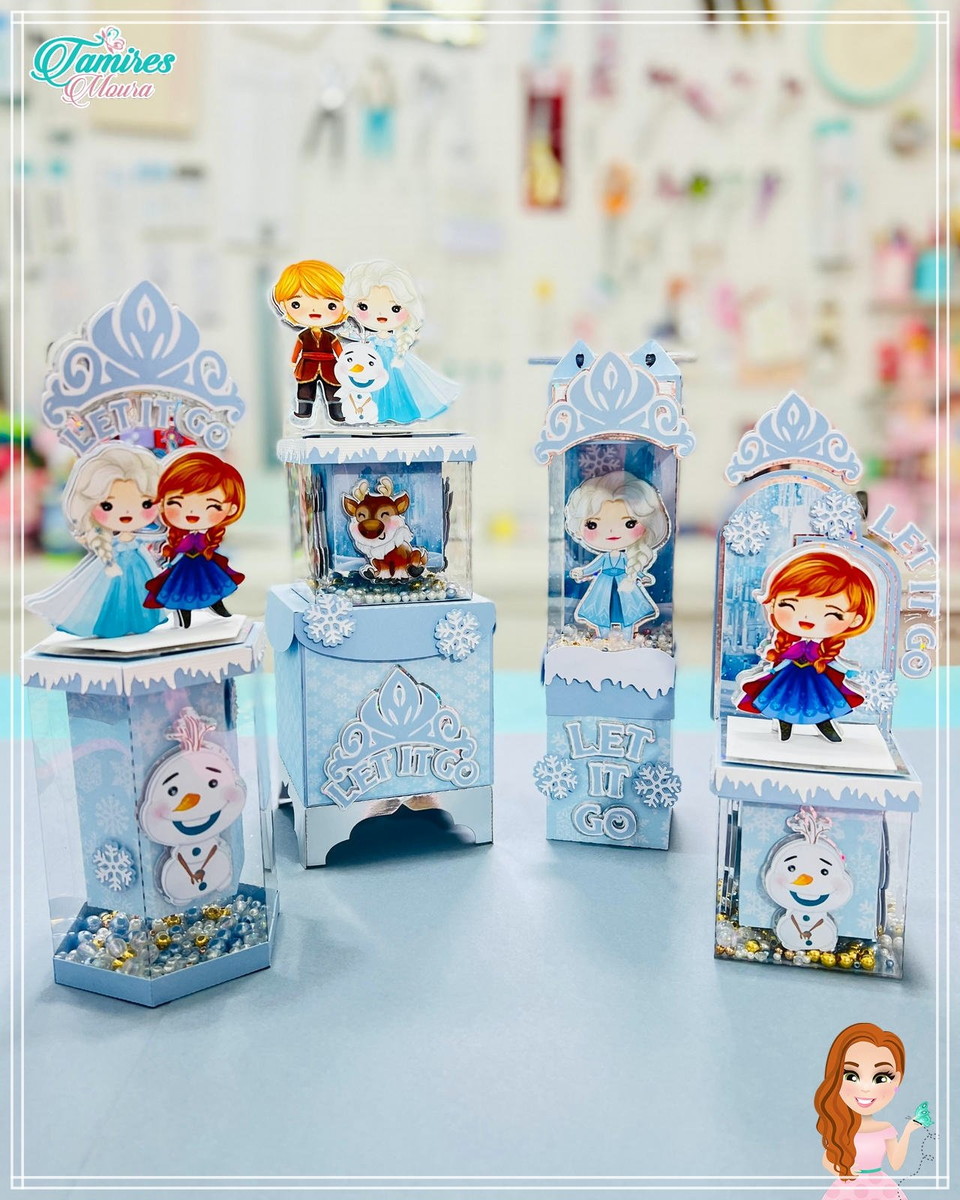 Frozen -artes Caixas Vitrine Studio,pdf,svg - 1803