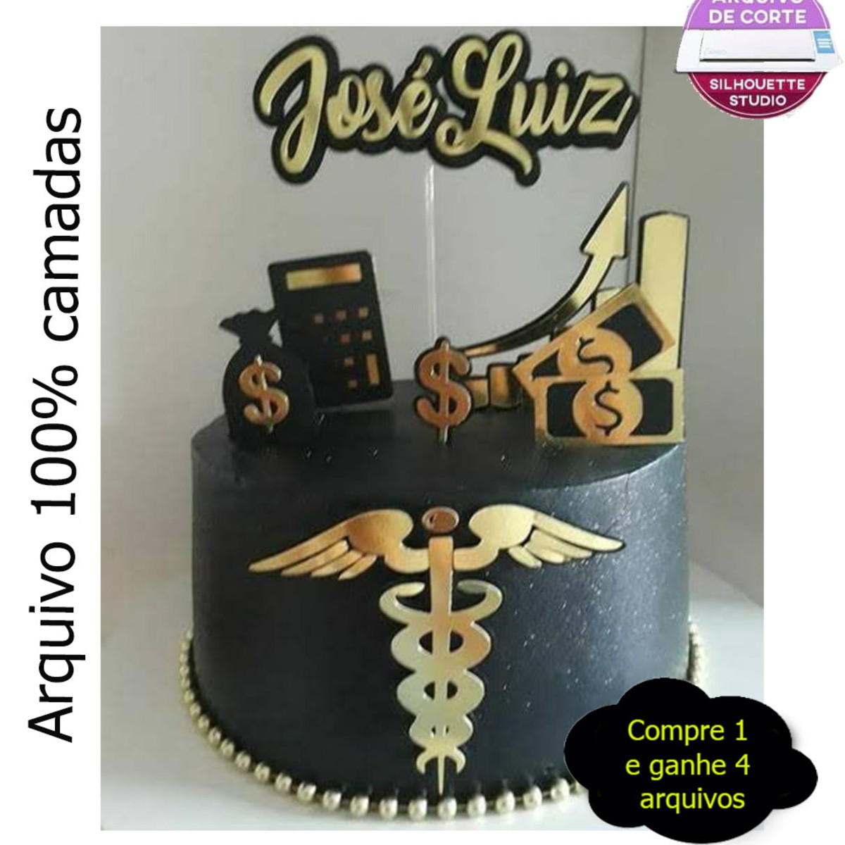 G658 - Arquivo topo de bolo contabilidade em camadas