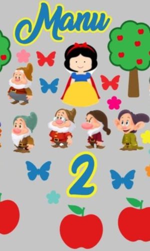Kit Arquivos de Corte Branca de Neve e os 7 Anões e Sonic