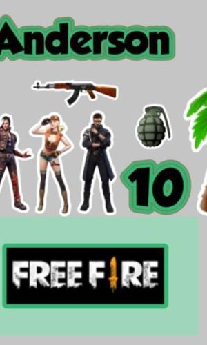 Kit Arquivos de Corte FreeFire, Dragon Ball Z e Frozen