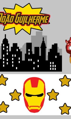 Kit Arquivos de Corte Homem de Ferro, Batman e Vingadores