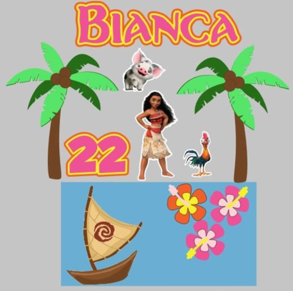 Kit Arquivos de Corte Mundo Bita e Moana - Imagem 2