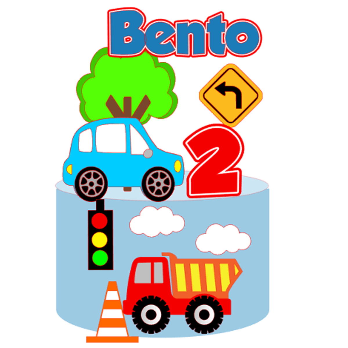 Kit C/ 5 Arquivo De Corte: Topo De Bolo Carros 005