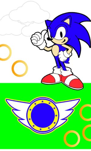 Kit C/ 5 Arquivo De Corte: Topo De Bolo Sonic 002