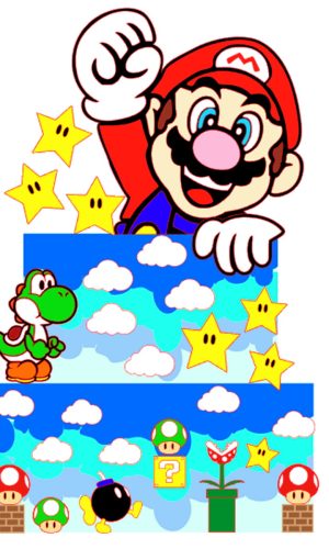 Kit C/ 5 Arquivo De Corte: Topo De Bolo Super Mario 002
