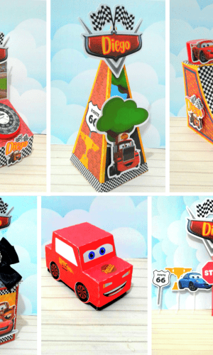 Kit com 5 arquivos de corte: 556-KIT FESTA CARROS EM STUDIO