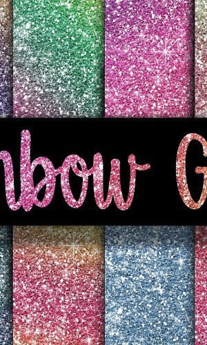 Kit digitais papeis glitter