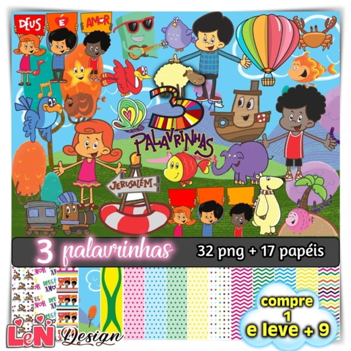 Kit Digital 3 Palavrinhas