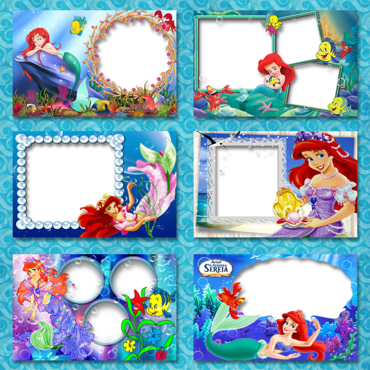Kit Digital a Pequena Sereia (ariel) - Imagem 5
