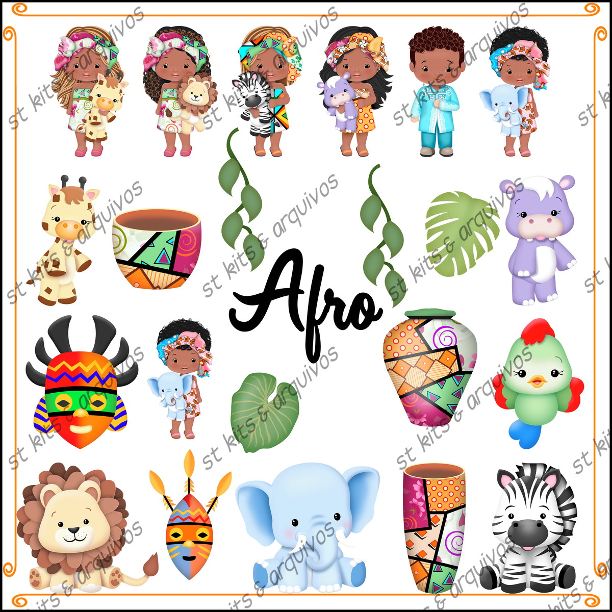 Kit Digital Afro