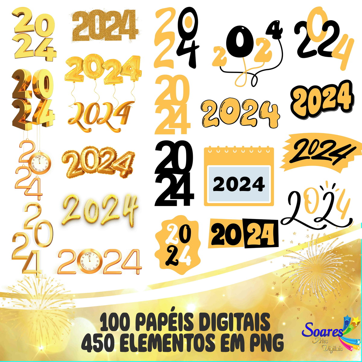 Kit Digital Ano Novo 2024 - Imagem 3
