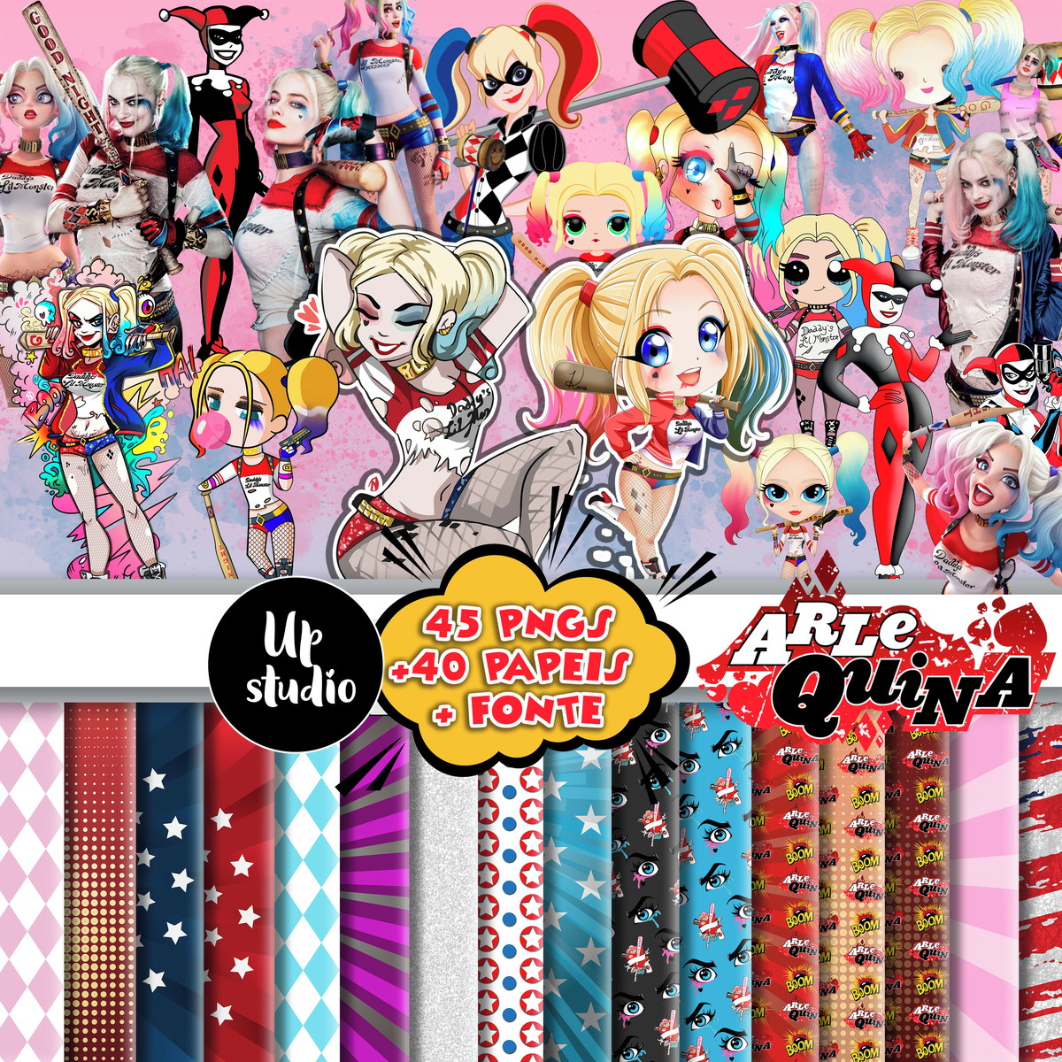KIT DIGITAL ARLEQUINA