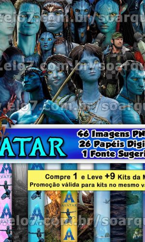 Kit Digital Avatar o Caminho da Água