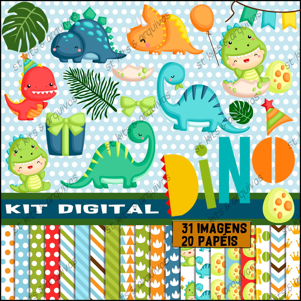 Kit Digital Baby Dino