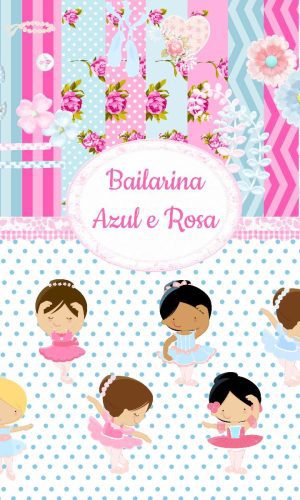 kit digital Bailarina rosa