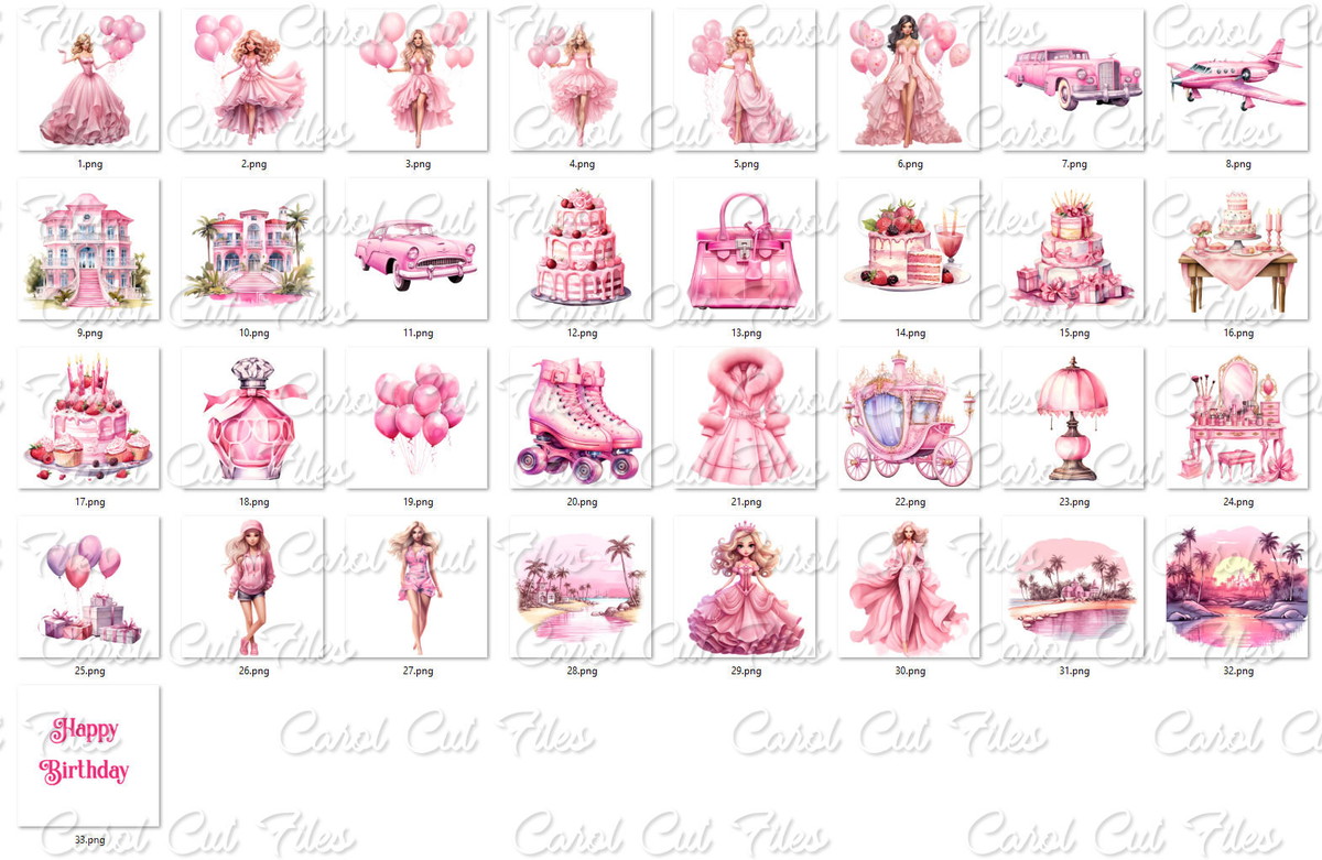 Kit Digital Barbie #01 - Imagem 2