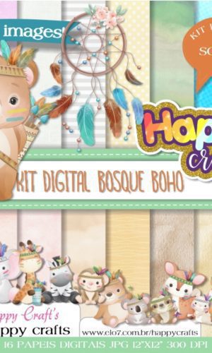 Kit Digital Bosque Boho