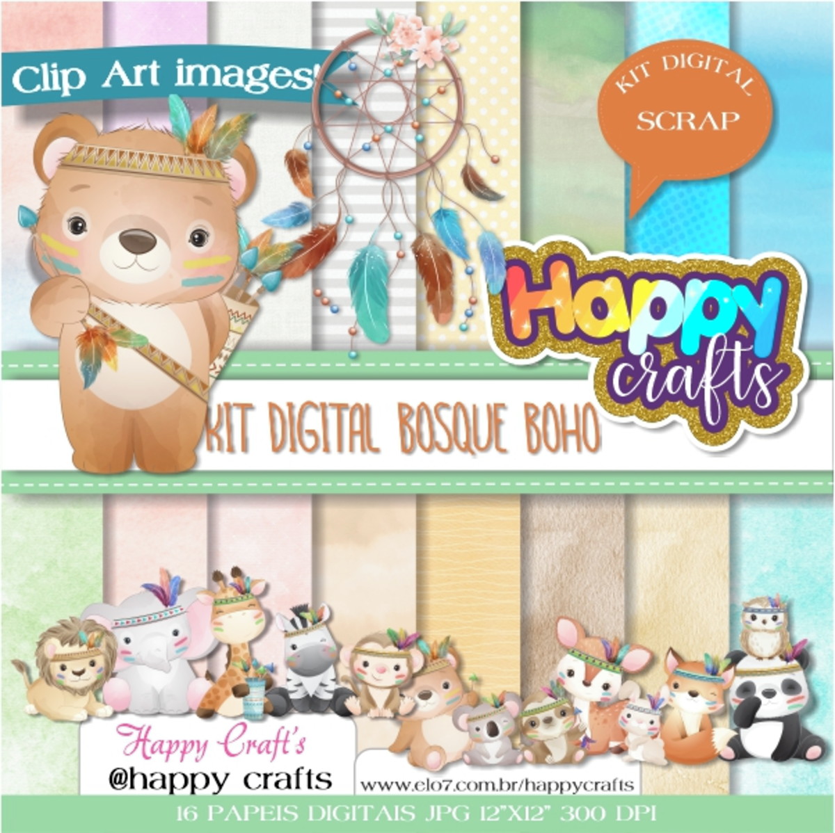 Kit Digital Bosque Boho