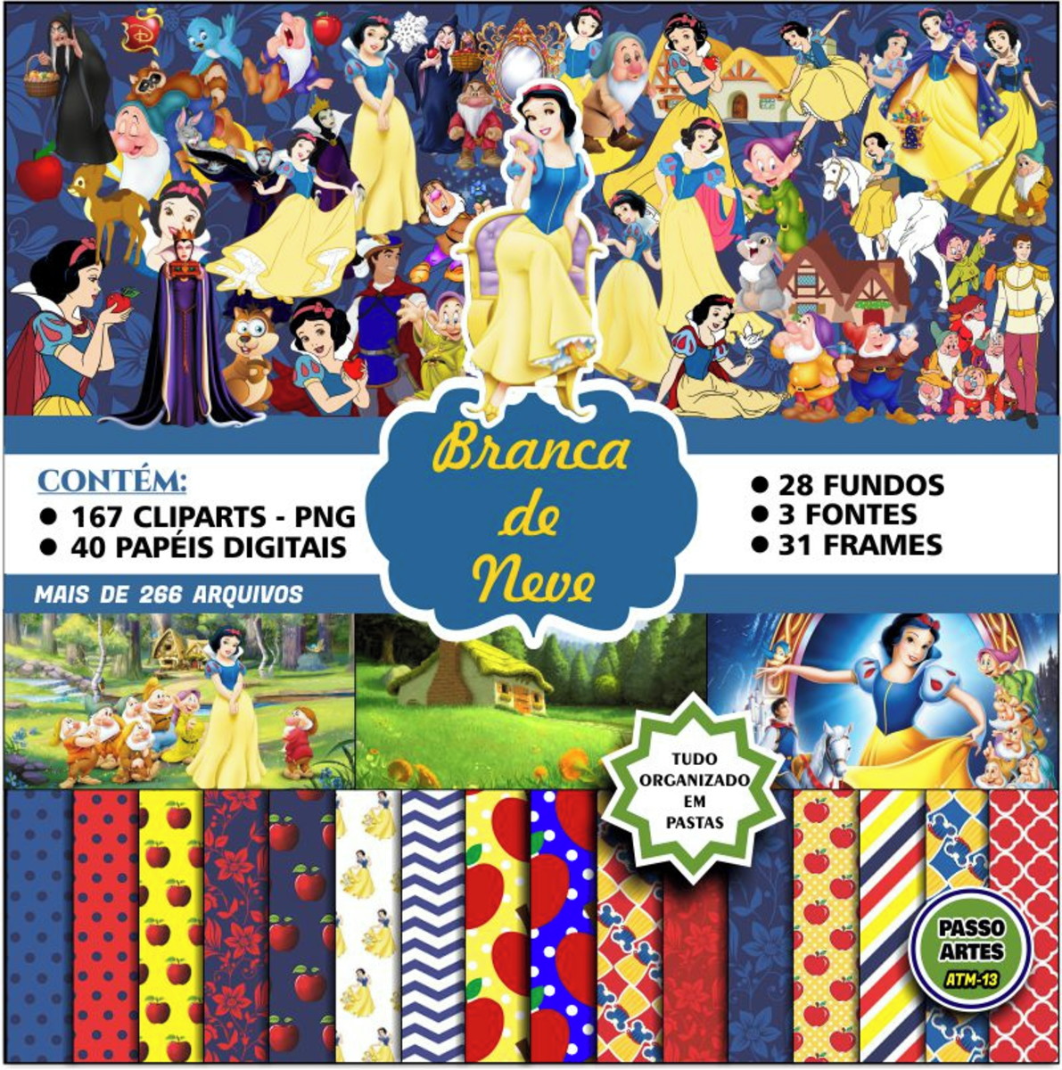 Kit Digital BRANCA DE NEVE