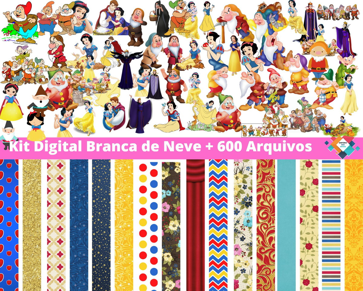 Kit Digital Branca de Neve
