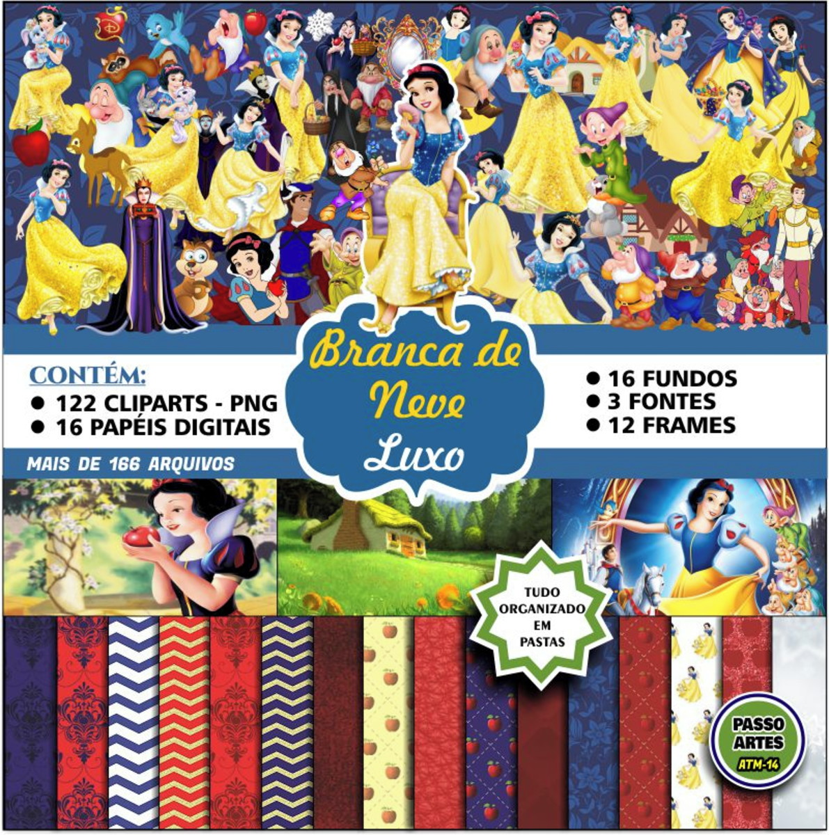 Kit Digital BRANCA DE NEVE LUXO
