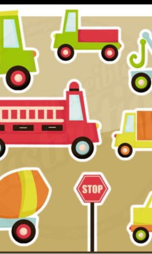 kit Digital Carro Carrinhos PNG- Scrapbook