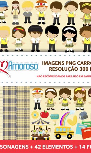 Kit Digital Carrossel Cute
