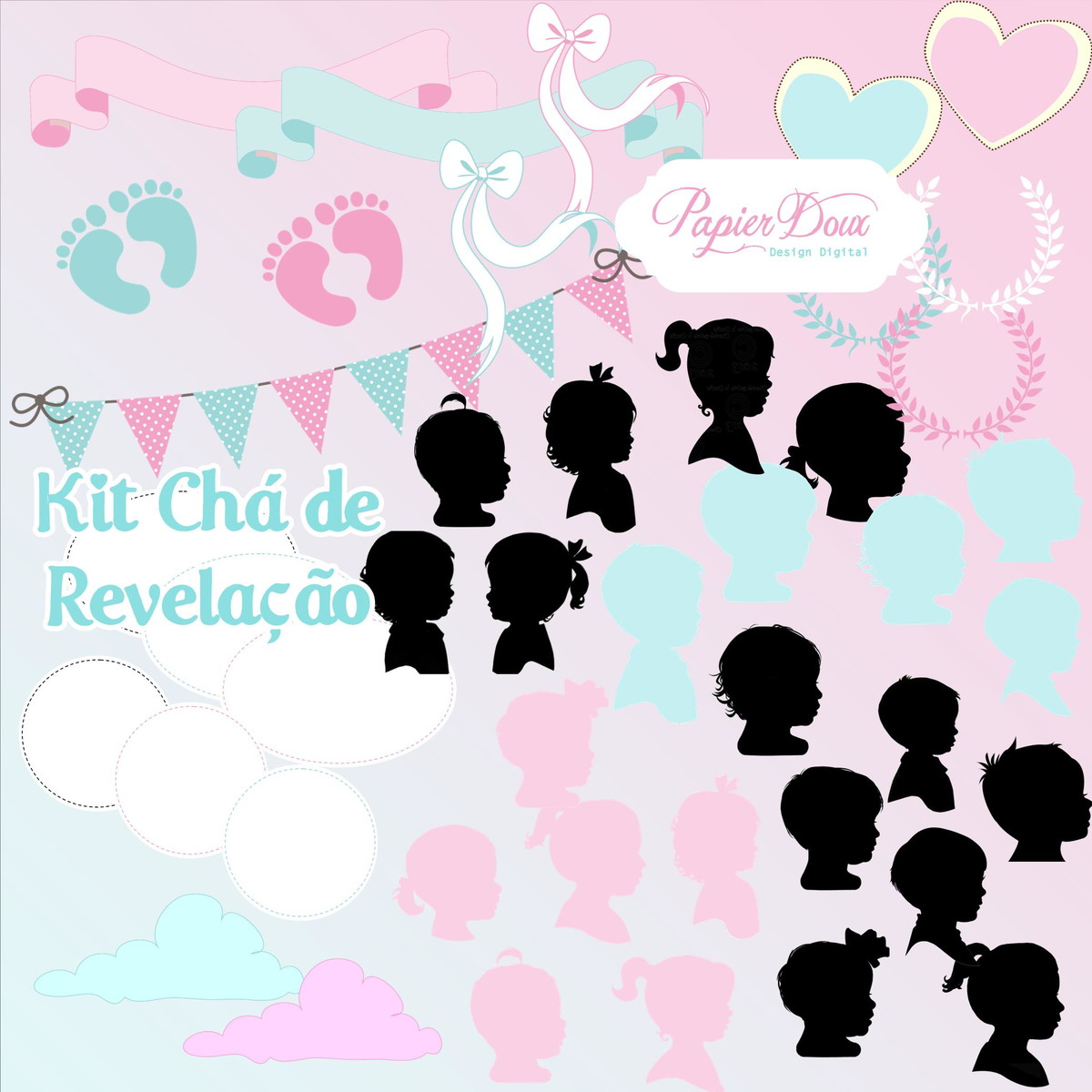Kit Digital Chá de Revelação - Imagem 2