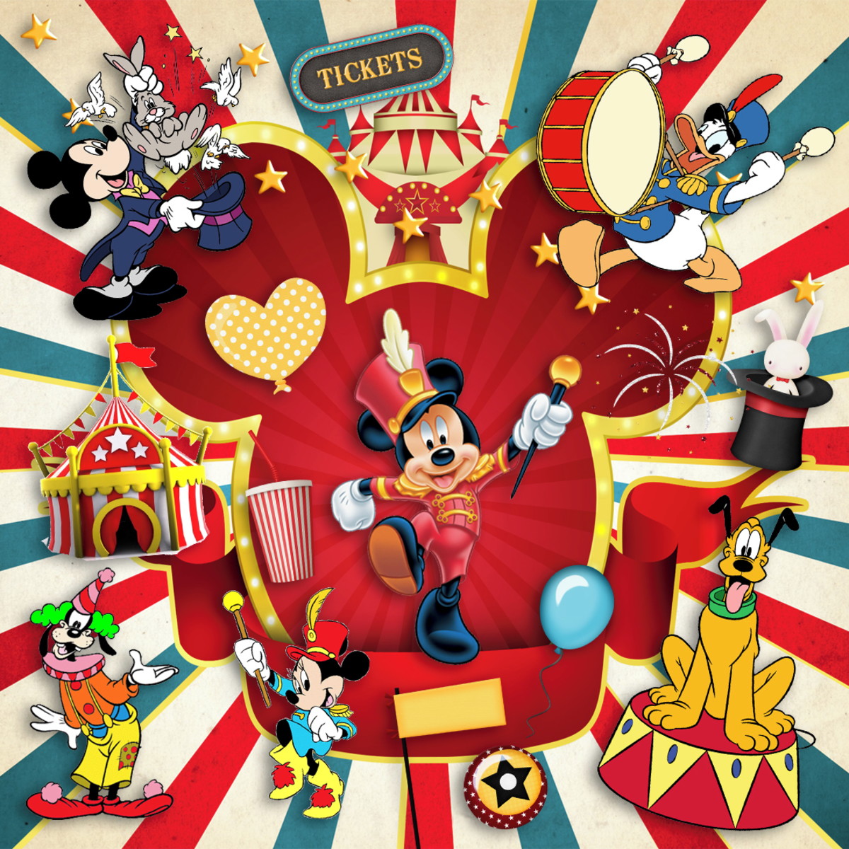 Kit Digital Circo do Mickey - Imagem 2