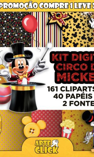 Kit Digital Circo do Mickey