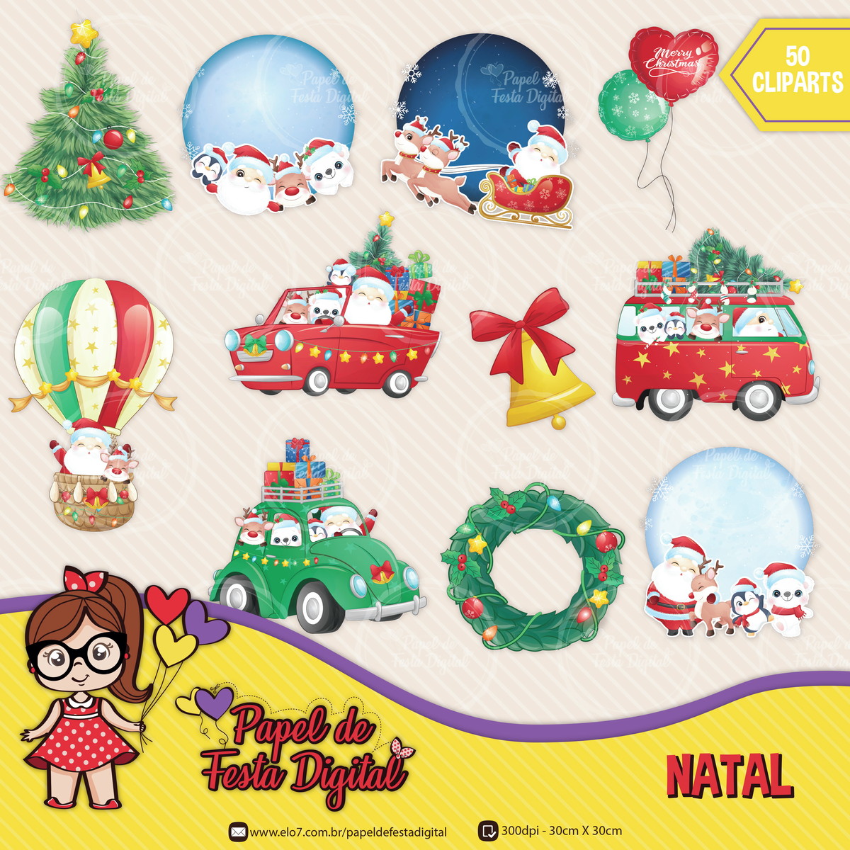 Kit Digital Completo Natal - Imagem 4