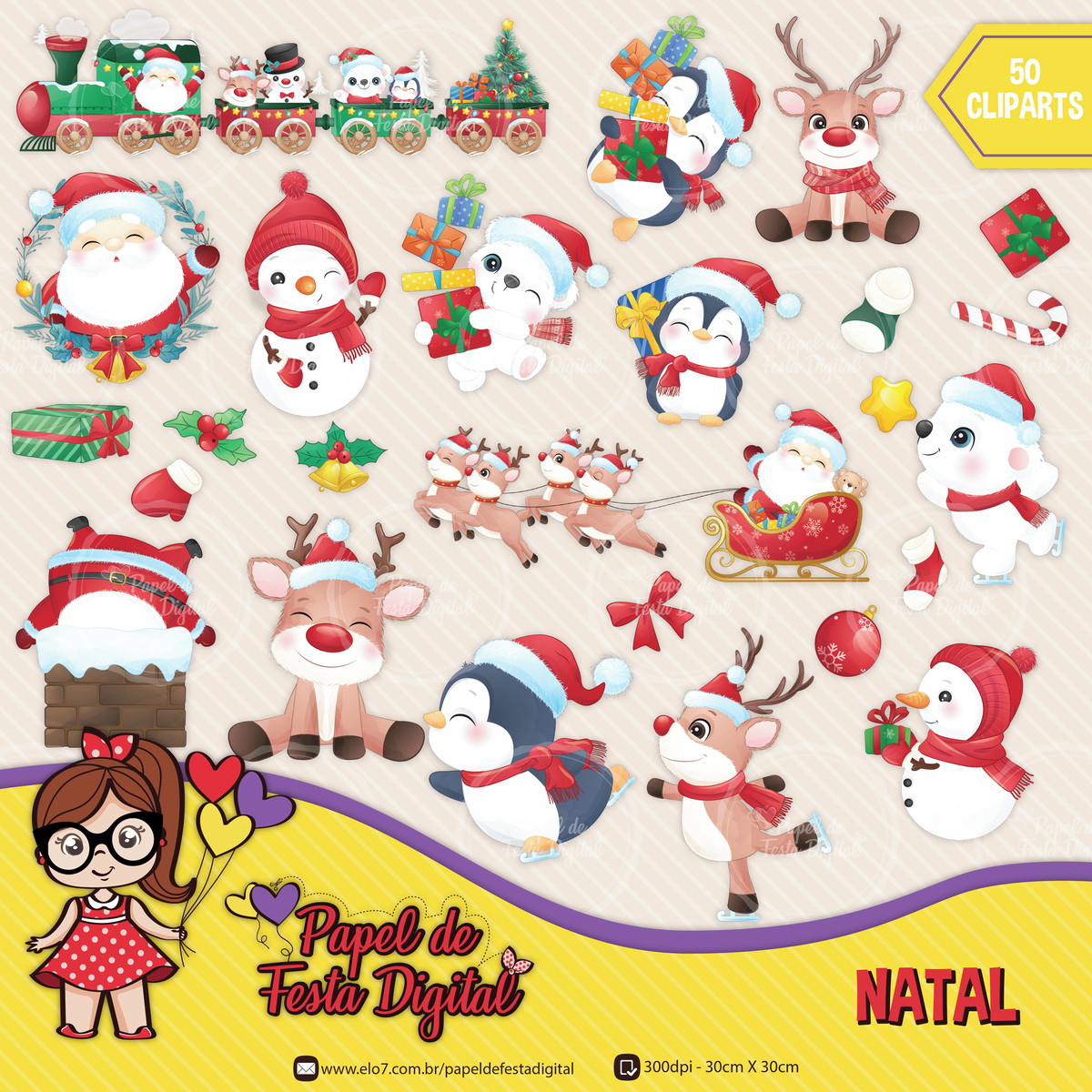 Kit Digital Completo Natal - Imagem 3